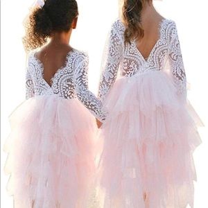 Lace and tulle flower girl, dress up dress 3-5T